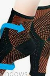 Ankle Support Socks In Black And Brown Color