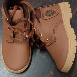 Brown Lace Running Shoes For Boys Size 7