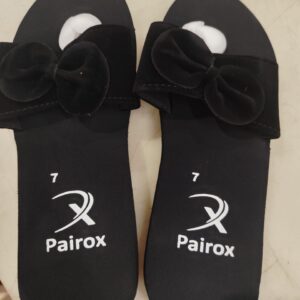Pairox Black Slipper For Women Size 7