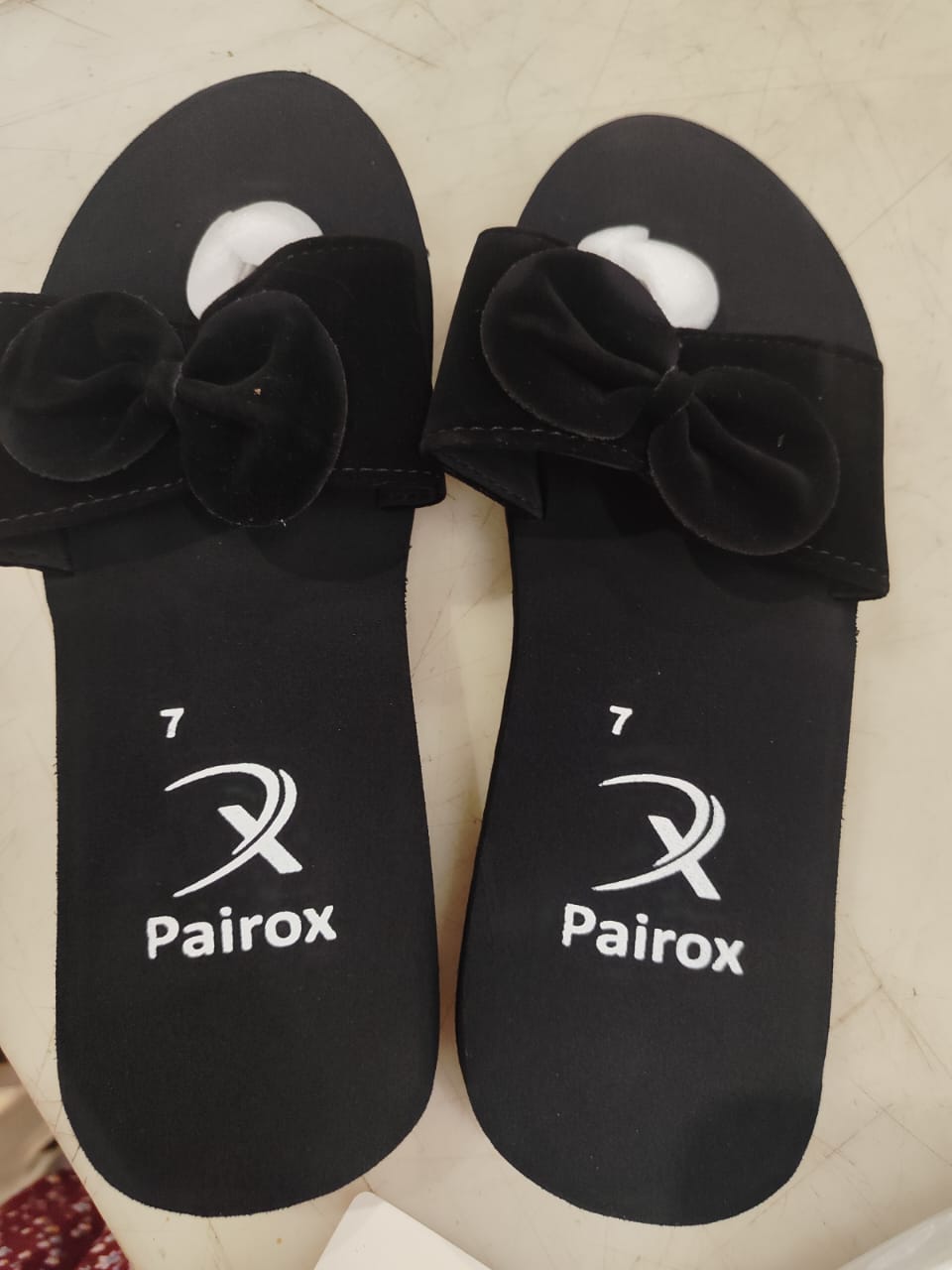 Pairox Black Slipper For Women Size 7