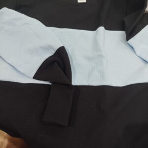 Black And Blue Color T Shirt Top For Women Size L