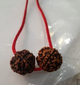 Nepal Rudraksha Round Shape Brown Pendent