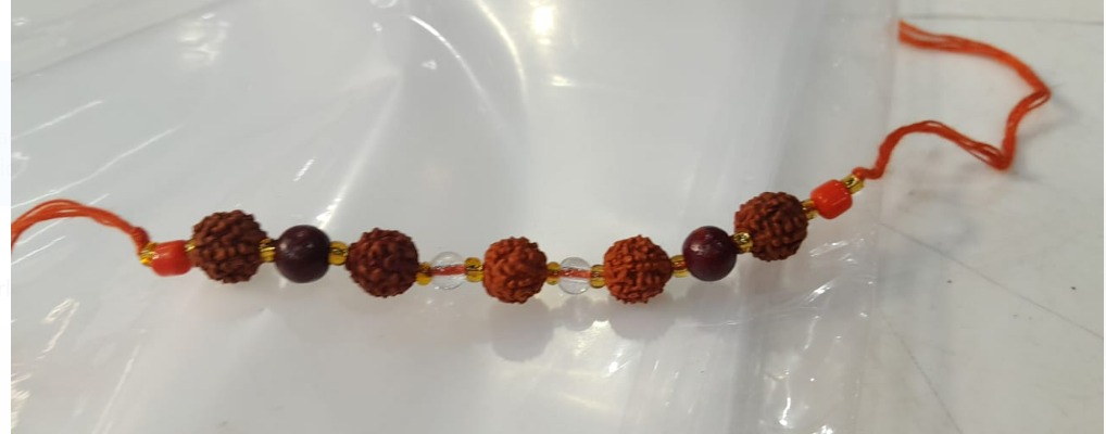 Nepal Rudraksha Round Shape Bracelet Brown Mens And Womens