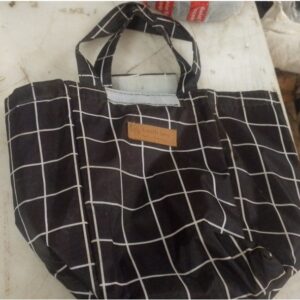 Lunch Bag Black And White Bag