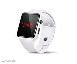 Led Digital Watch For Kids White