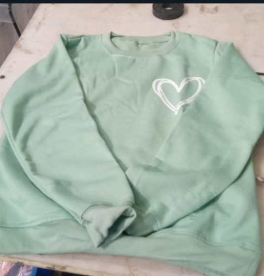Pista Green Sweatshirt For Womens Size S