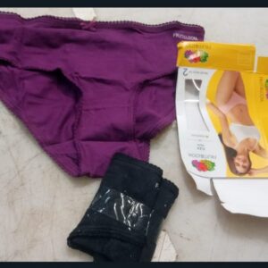 Fruit Of The Loom Womens Panty Black And Purple Pack Of 2 Size M