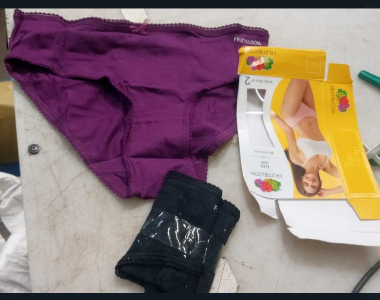 Fruit Of The Loom Womens Panty Black And Purple Pack Of 2 Size M