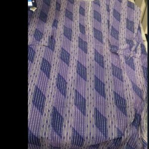 Women Purple And White Kurta Size Xxl