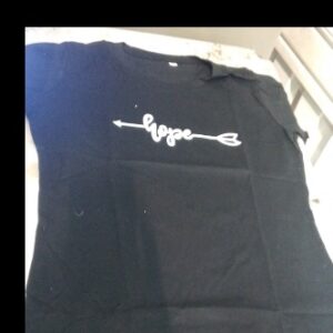 Women Black Printed Top Size M