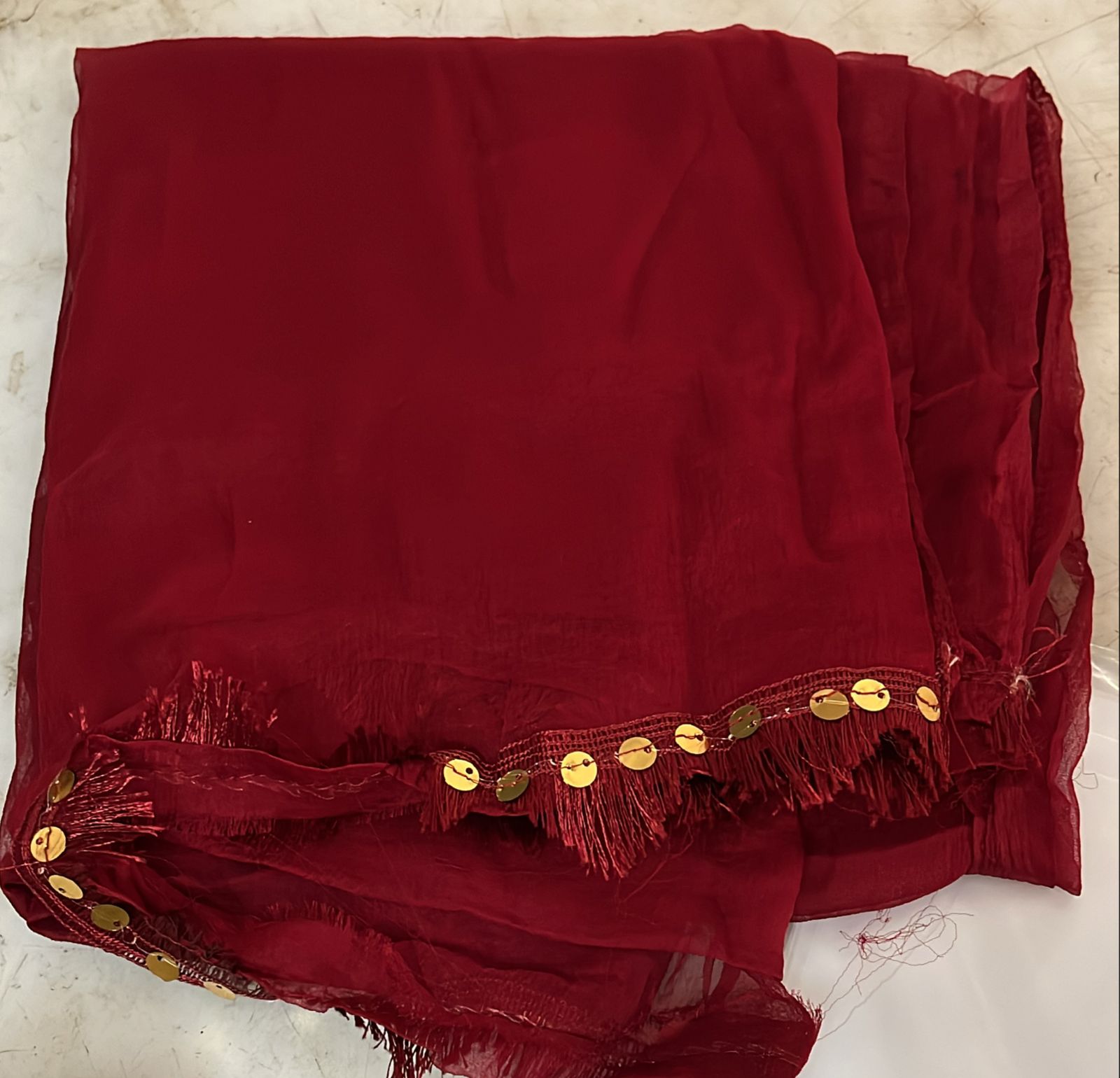 Women Red Colour Fancy Dupatta