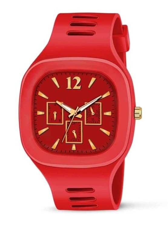 Vtrack A07 Big Square Dial Miller Watch For Men Red Colour