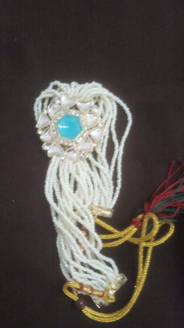 Lonekart Gold Plated White Moti Beaded Necklace For Women