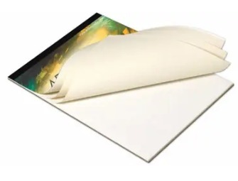 Artrina 8 X 10 Inch Cotton Medium Grain Canvas Pad White