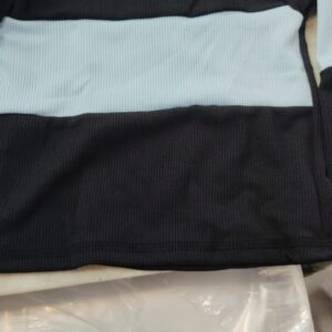 Kids Girl Black And Sky Blue Color Full Sleeve T Shirt Size 1 Years