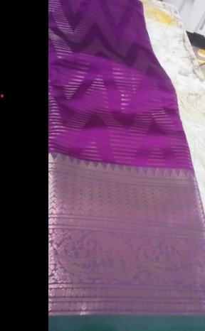 Women Purple And Green Saree