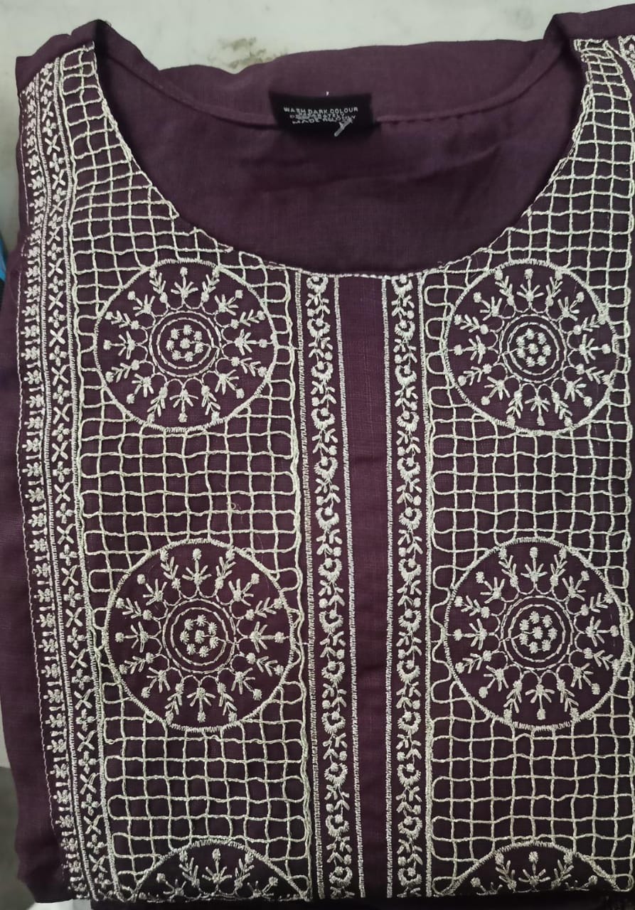Ladies Kurti Size L Color Purple