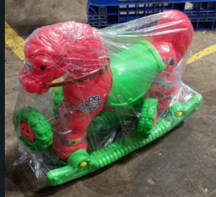 Shopme Store Trending Baby Horse Rider Green Red Colour