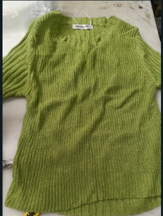 Women Top Green Colour Size S