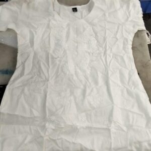 Woman White Kurti Size L