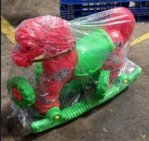 Shopme Store Trending Baby Horse Rider Green Red Colour