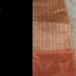 Women Beige And Orange Colour Saree