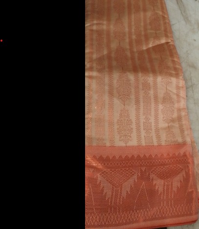 Women Beige And Orange Colour Saree