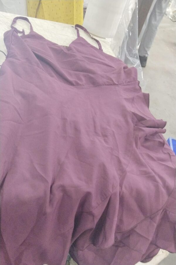 Wine Color One Piece Dress For Women Size Xl