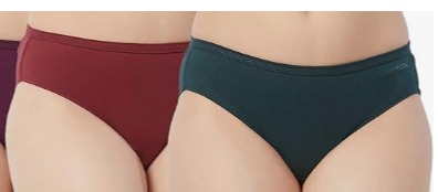 Fruit Of The Loom Flex Mini Red And Green Panty Size Xxl Pack Of 2