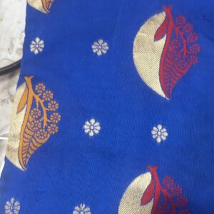 Women Saree Blue Color Flower Printed