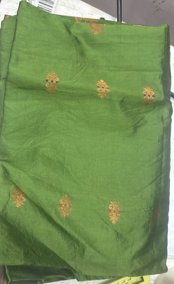 Women Saree Green Color Flower Printed