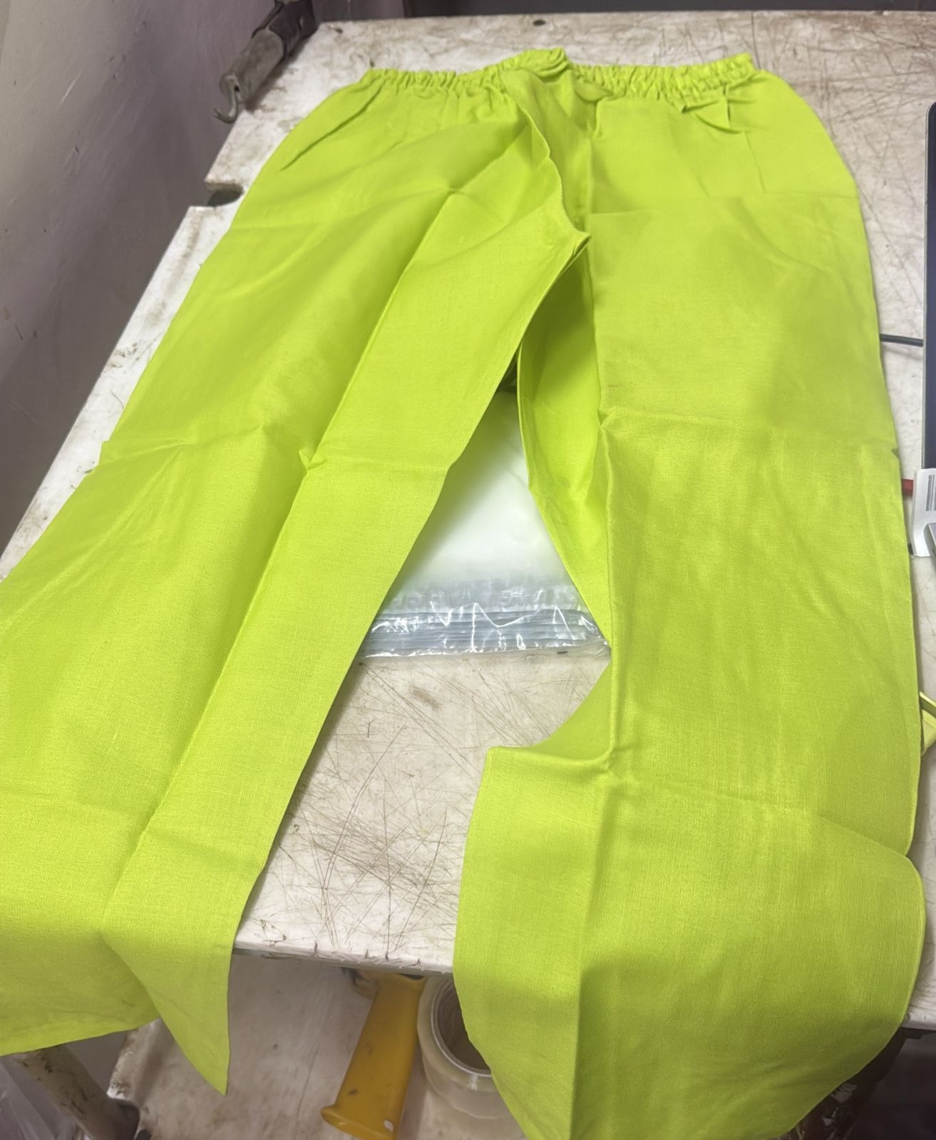 Women Green Color Pyjama Size Xl