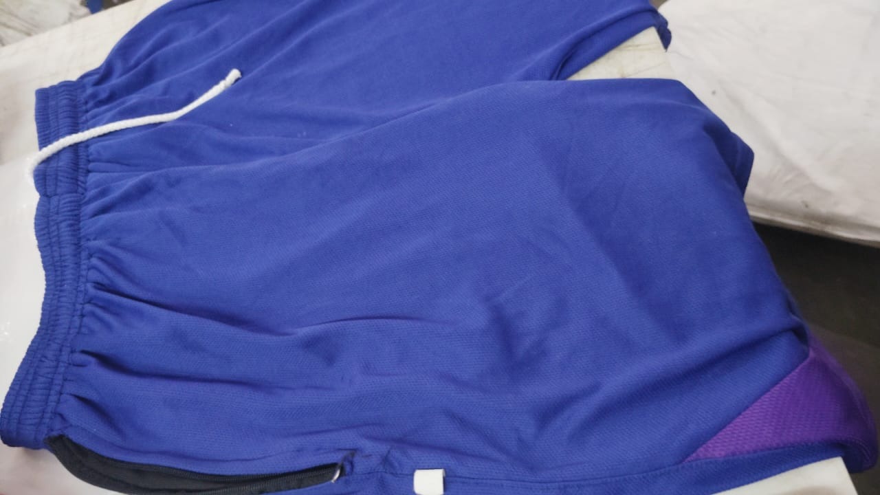 Men Blue Color Half Pant Size S