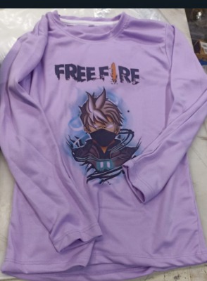 Kids T Shirt Purple Colour Size M