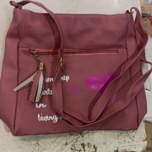 Women Hand Bag Peach Colour