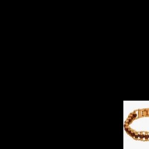 Gold Plated Modern Rudraksha Bracelet