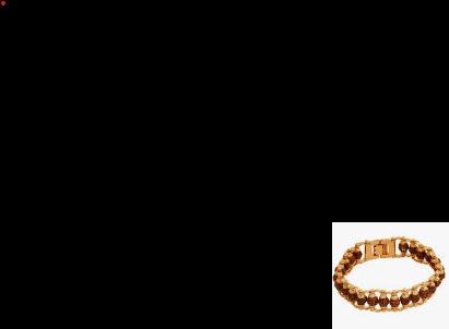 Gold Plated Modern Rudraksha Bracelet