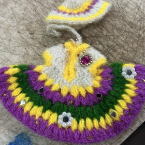 Laddu Gopal Dress Winter Dress Purple Multicolour