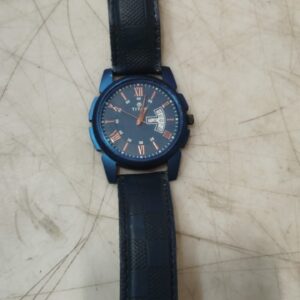 Men Blue Color Wrist Watch Time And Date