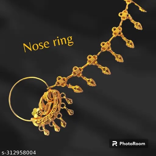 Fancy Beautiful Gold Plated Best Quality Nose Pin