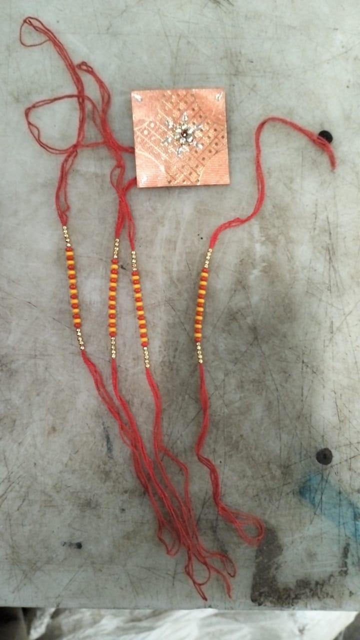 Red Dori Fancy Rakhi Pack Of 4