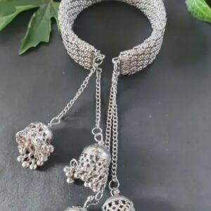 Silver Plated Oxidised Bracelet For Women