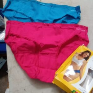 Fruit Of The Loom Womens Panty Sky Blue And Rani Pink Pack Of 2 Size Xl