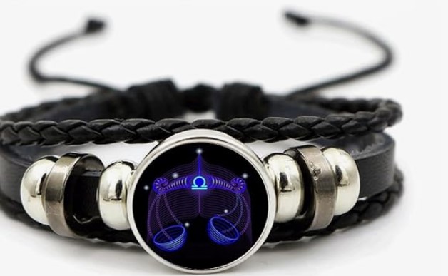 Zodiac Guardian Bracelet Black Leather Bracelet For Men And Women
