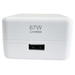 White 67W Super Vooc Adapter