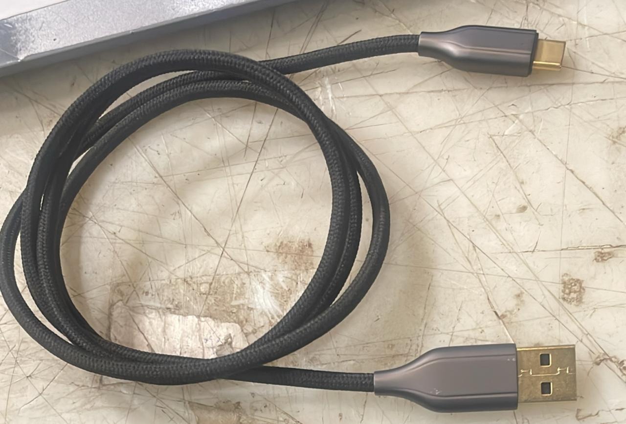 Black Color Usb C Type Data Cable