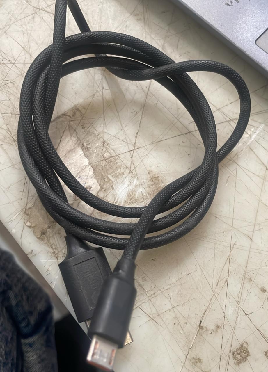 Black Color Usb D Type Data Cable