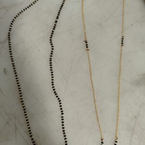 Black And Gold Colour Mangalsutra For Women Pack Of 2