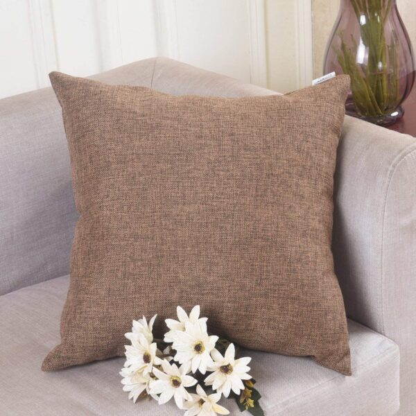 Brown Color Square Pillow