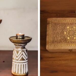 Sirohi Forest Flame Candle Stand Pack Of 2